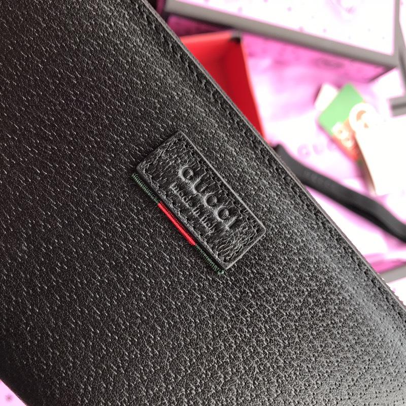 Gucci Perfect Quality smooth leather black wallet GC07WM025