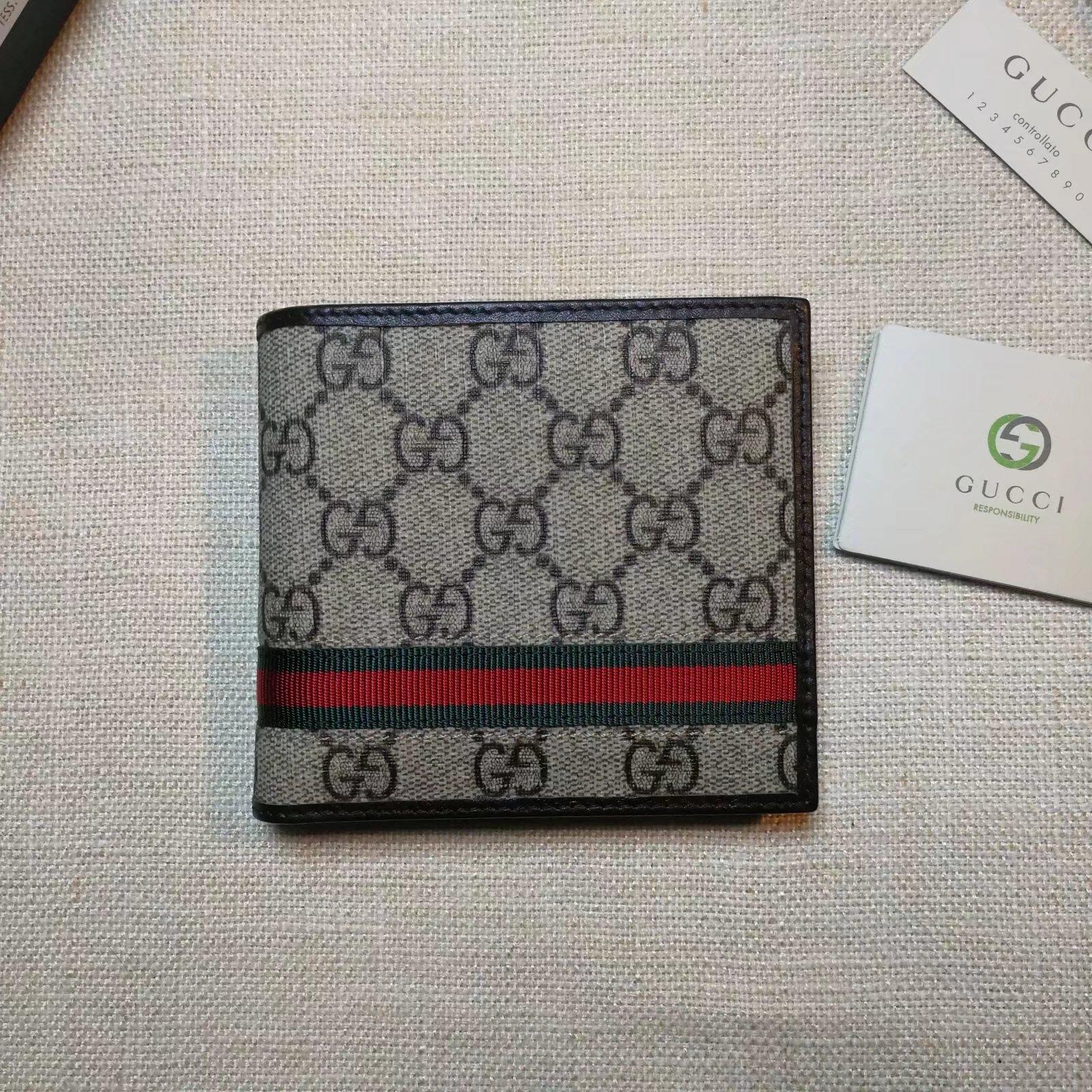 Gucci Perfect Quality small cream brown wallet GC06BM054