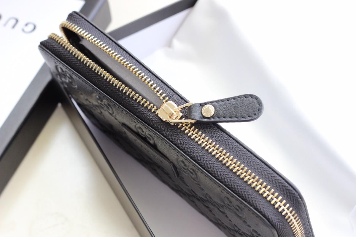 Gucci Perfect Quality simple black golden metal ware wallet GC06BM065