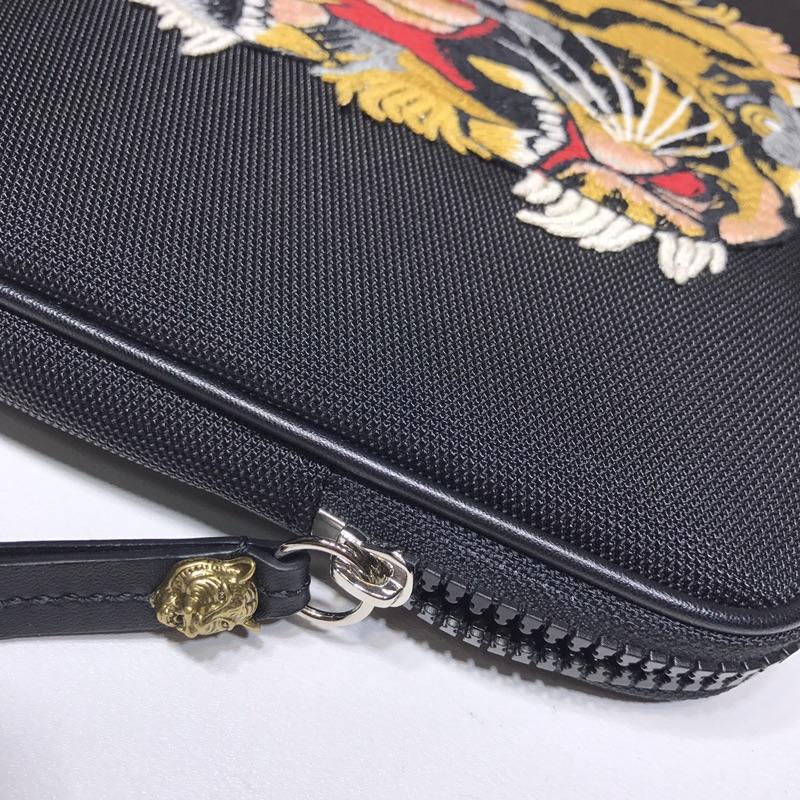 Gucci Perfect Quality roaring tiger black purse GC06BM100