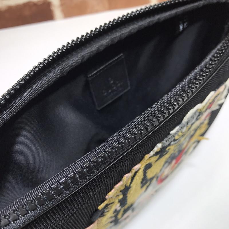 Gucci Perfect Quality roaring tiger black purse GC06BM100