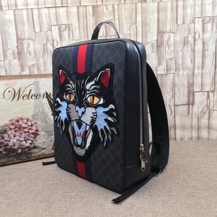 Gucci Perfect Quality Rare Angry Cat Loved Backpack GC06BM052