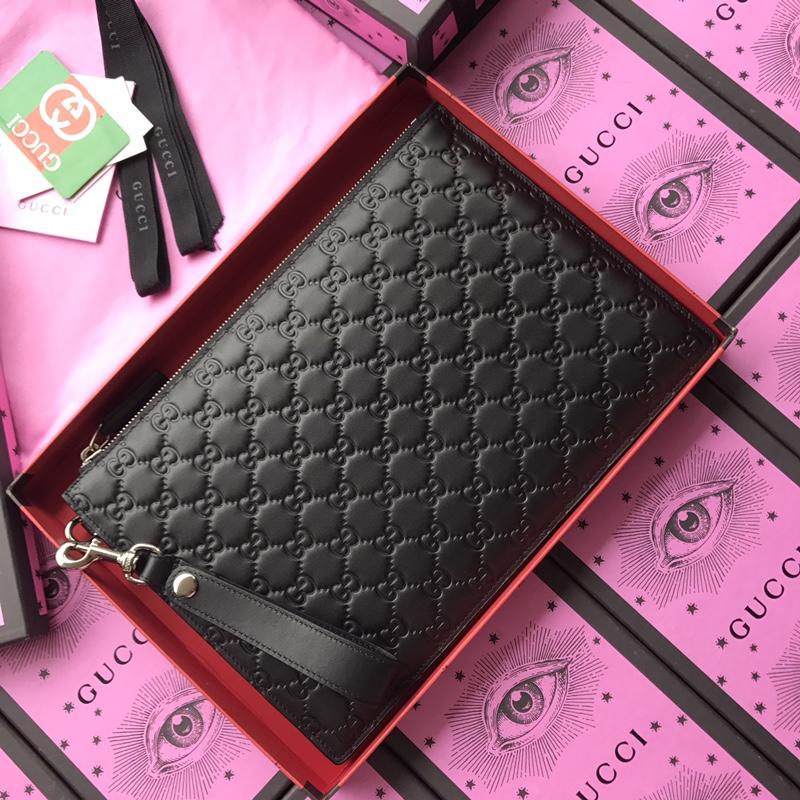 Gucci Perfect Quality pattern black leather purse GC07WM066