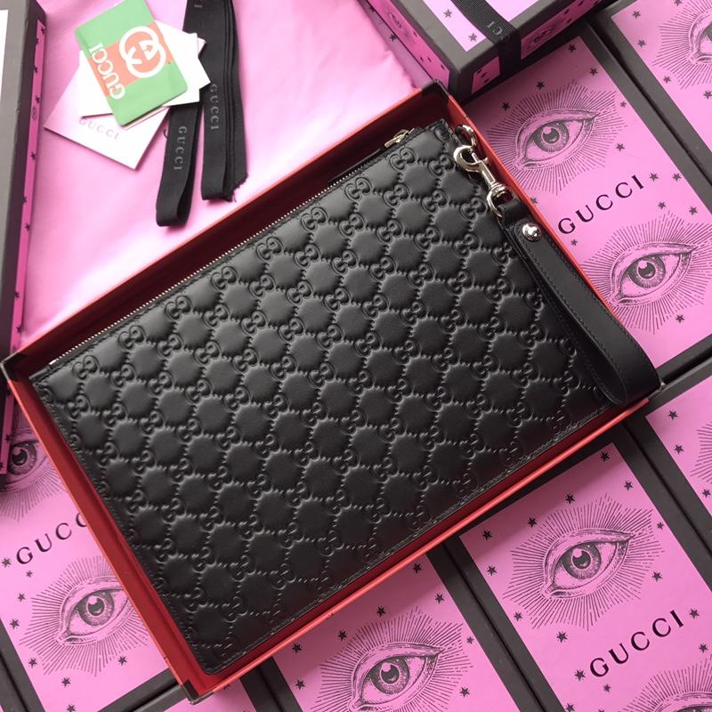 Gucci Perfect Quality pattern black leather purse GC07WM066