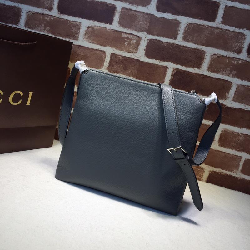 Gucci Perfect Quality grayish leather handbag GC06BM148