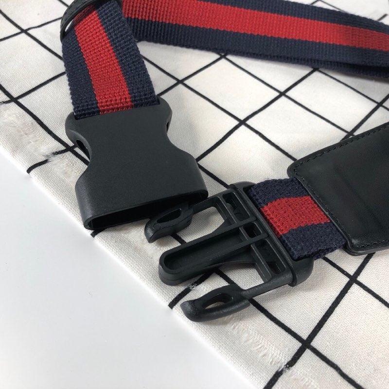 Gucci Perfect Quality graphite waist bag with colorful decorations GC06BM037