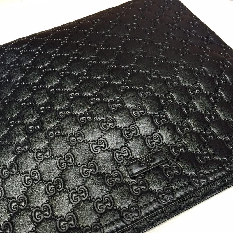 Gucci Perfect Quality flat leather black handbag GC06BM047