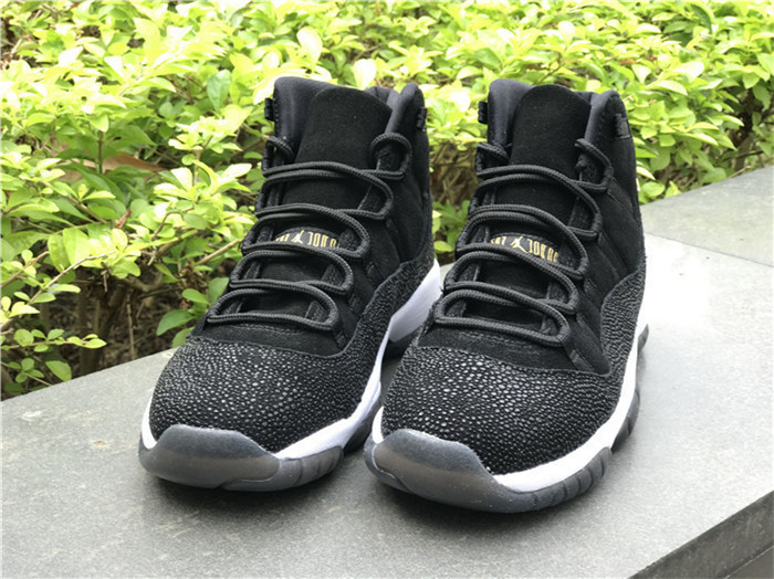 High Quality Air Jordan 11s Prm Heiress Black Stingray Sneakers D6F1B19BE6DB