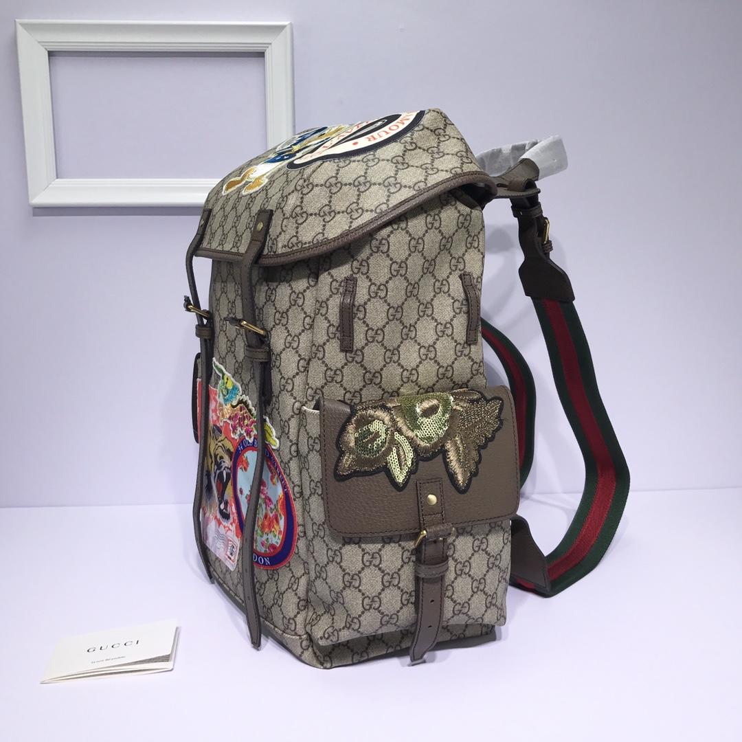 Gucci Perfect Quality Canvas Flap-top Backpack GC06BM136