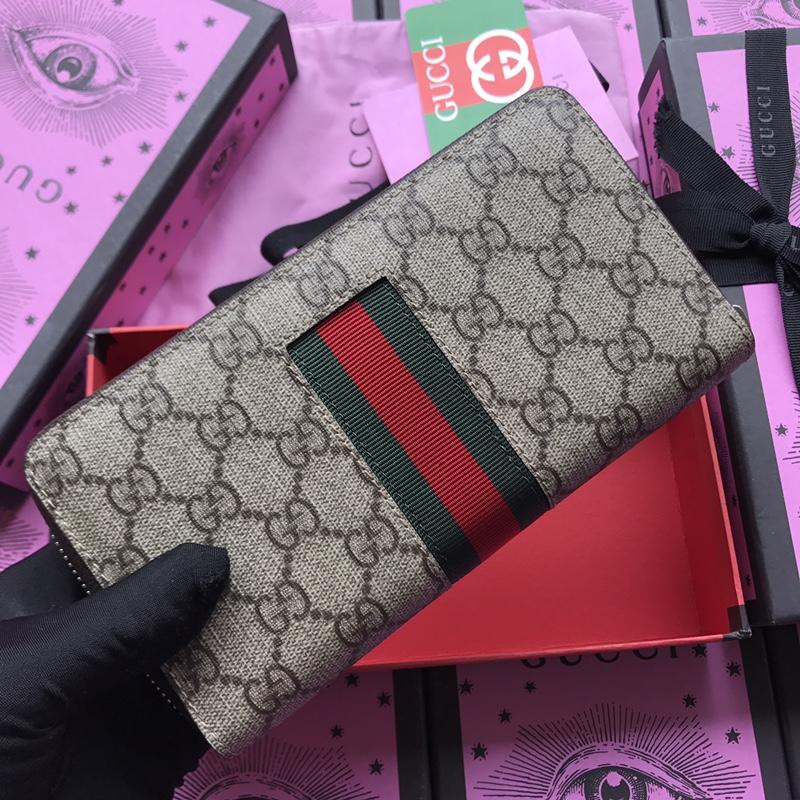 Gucci Perfect Quality brown zipped wallet GC07WM014