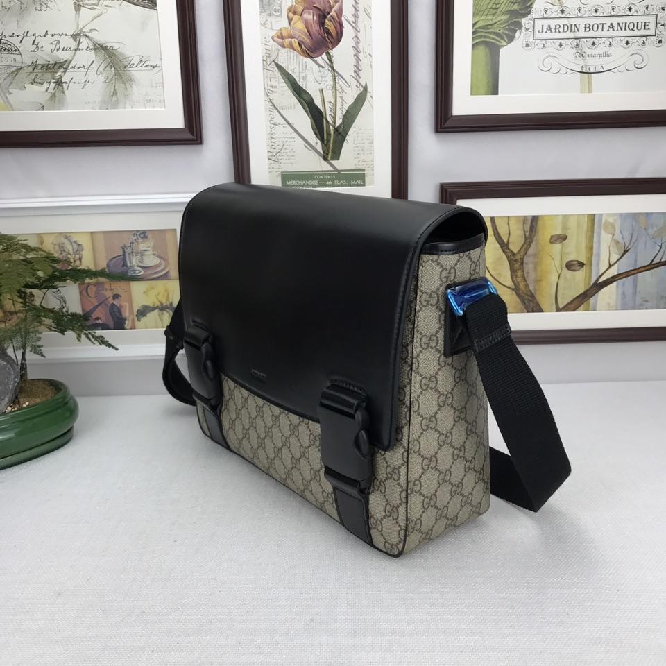 Gucci Perfect Quality brown shoulder pack with black flap GC06BM124