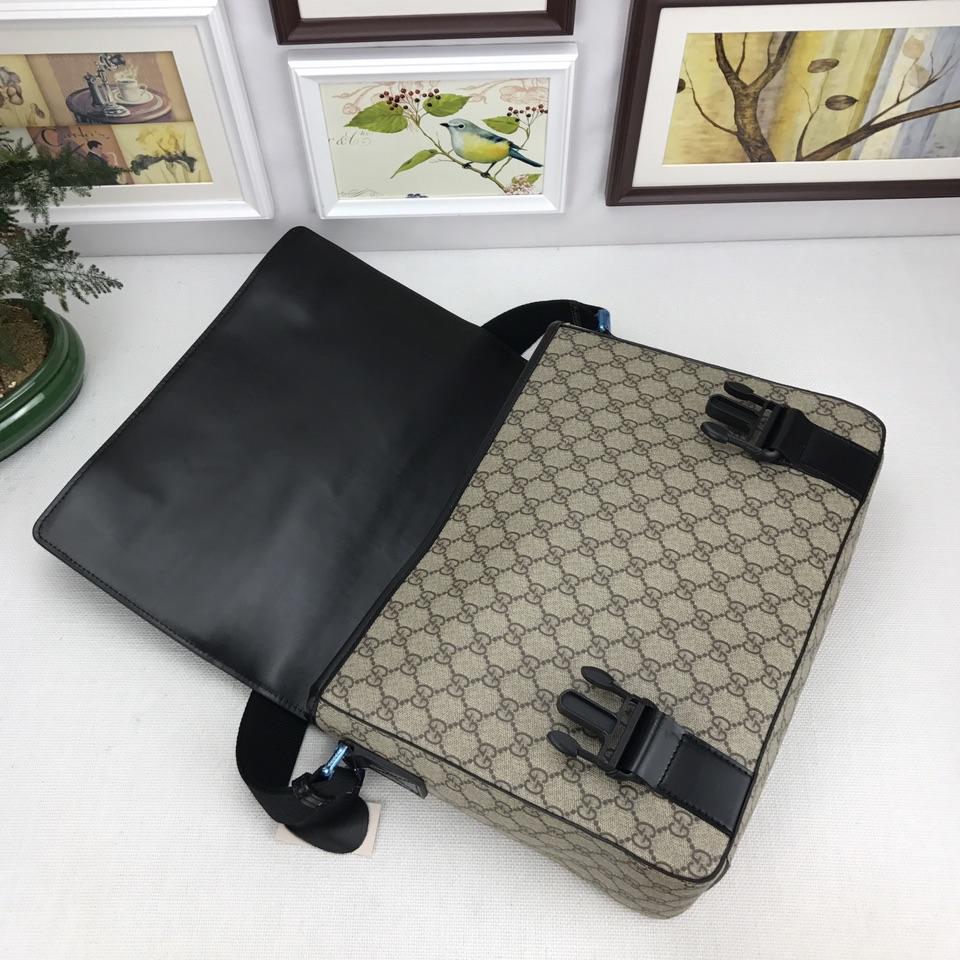 Gucci Perfect Quality brown shoulder pack with black flap GC06BM124