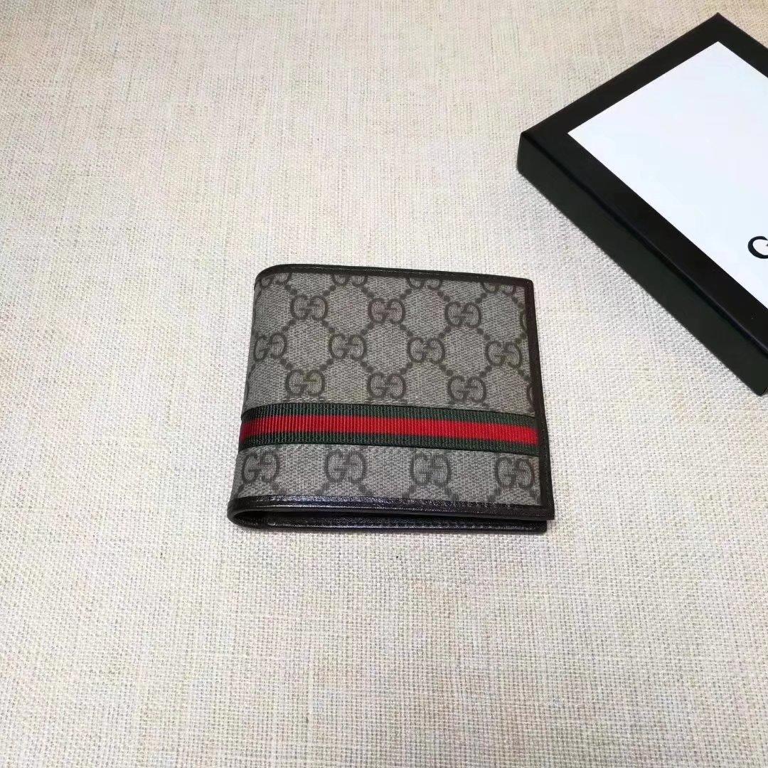 Gucci Perfect Quality brown canvas wallet GC06BM163