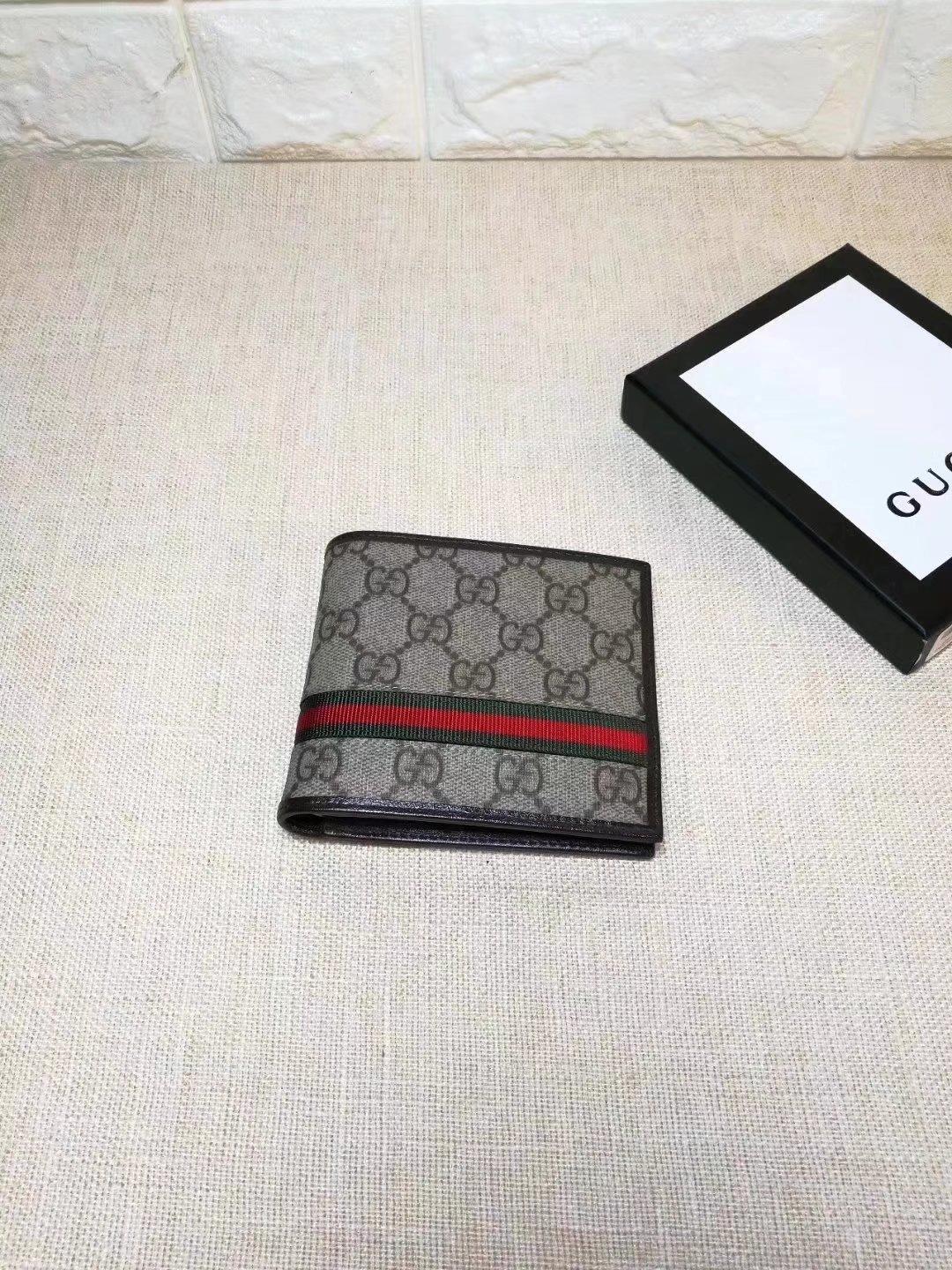 Gucci Perfect Quality brown canvas wallet GC06BM163