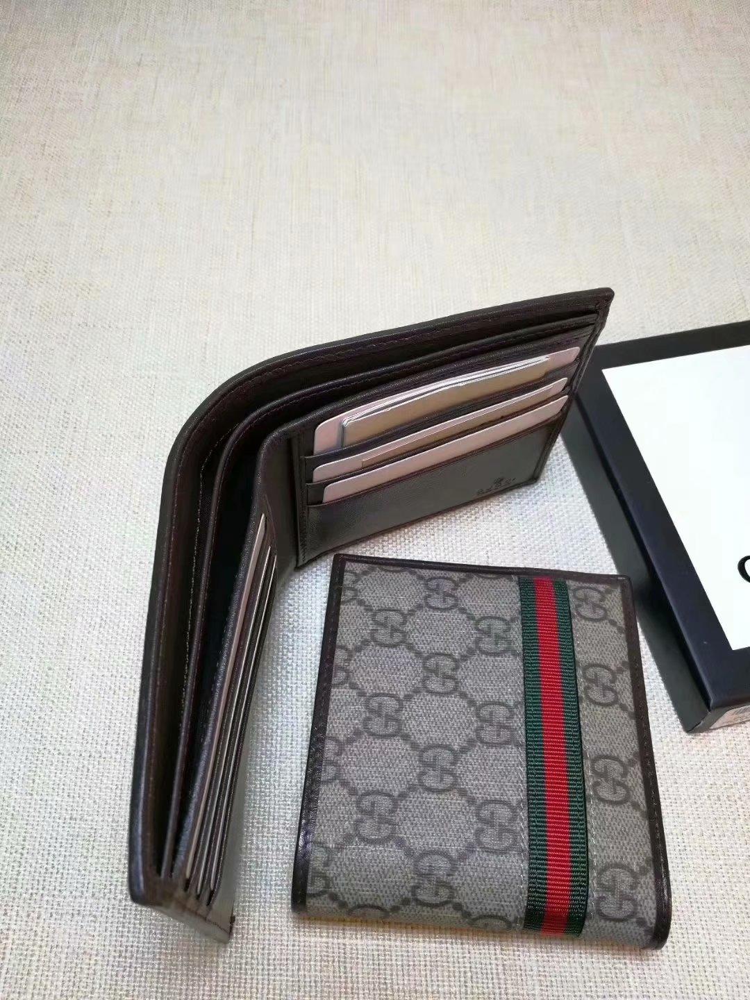 Gucci Perfect Quality brown canvas wallet GC06BM163