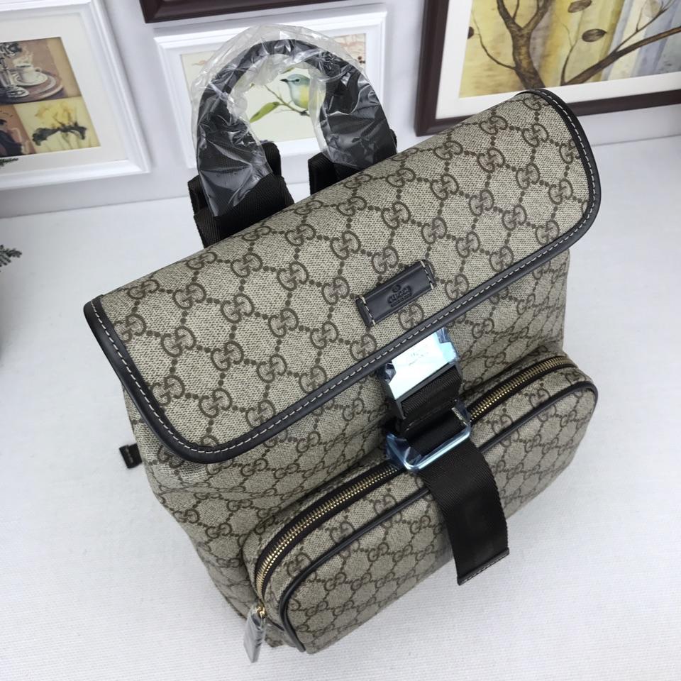 Gucci Perfect Quality brown canvas back pack GC06BM103