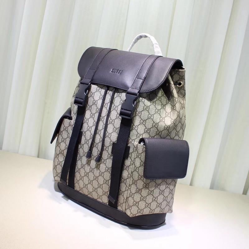 Gucci Perfect Quality brown back pack with black flaps GC06BM158