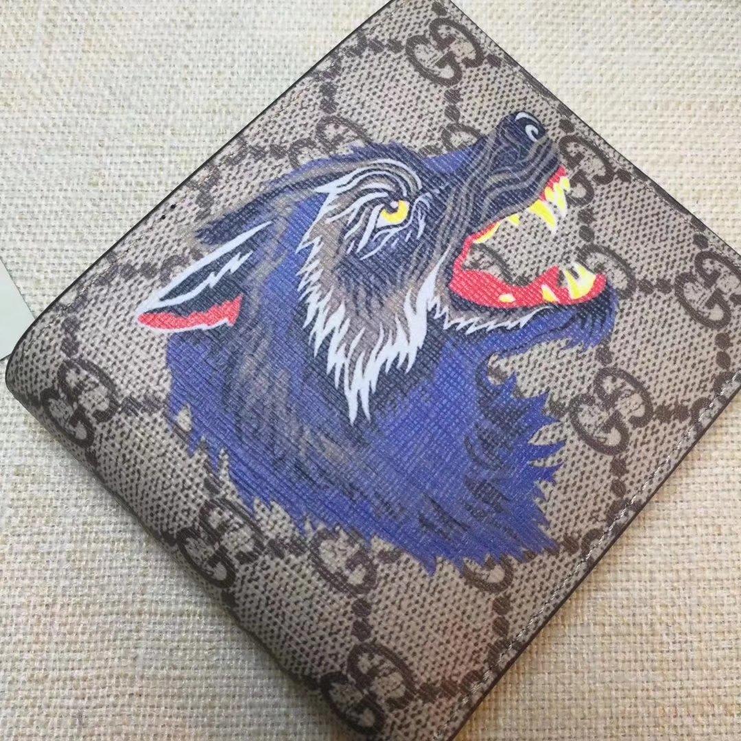 Gucci Perfect Quality blue wolf small wallet GC06BM062