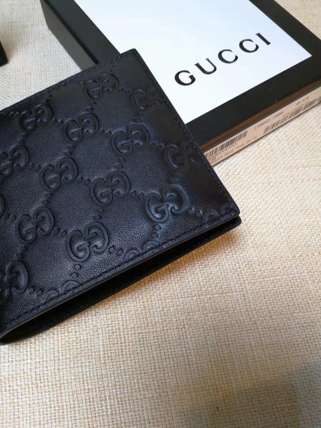 Gucci Perfect Quality black leather wallet GC06BM055