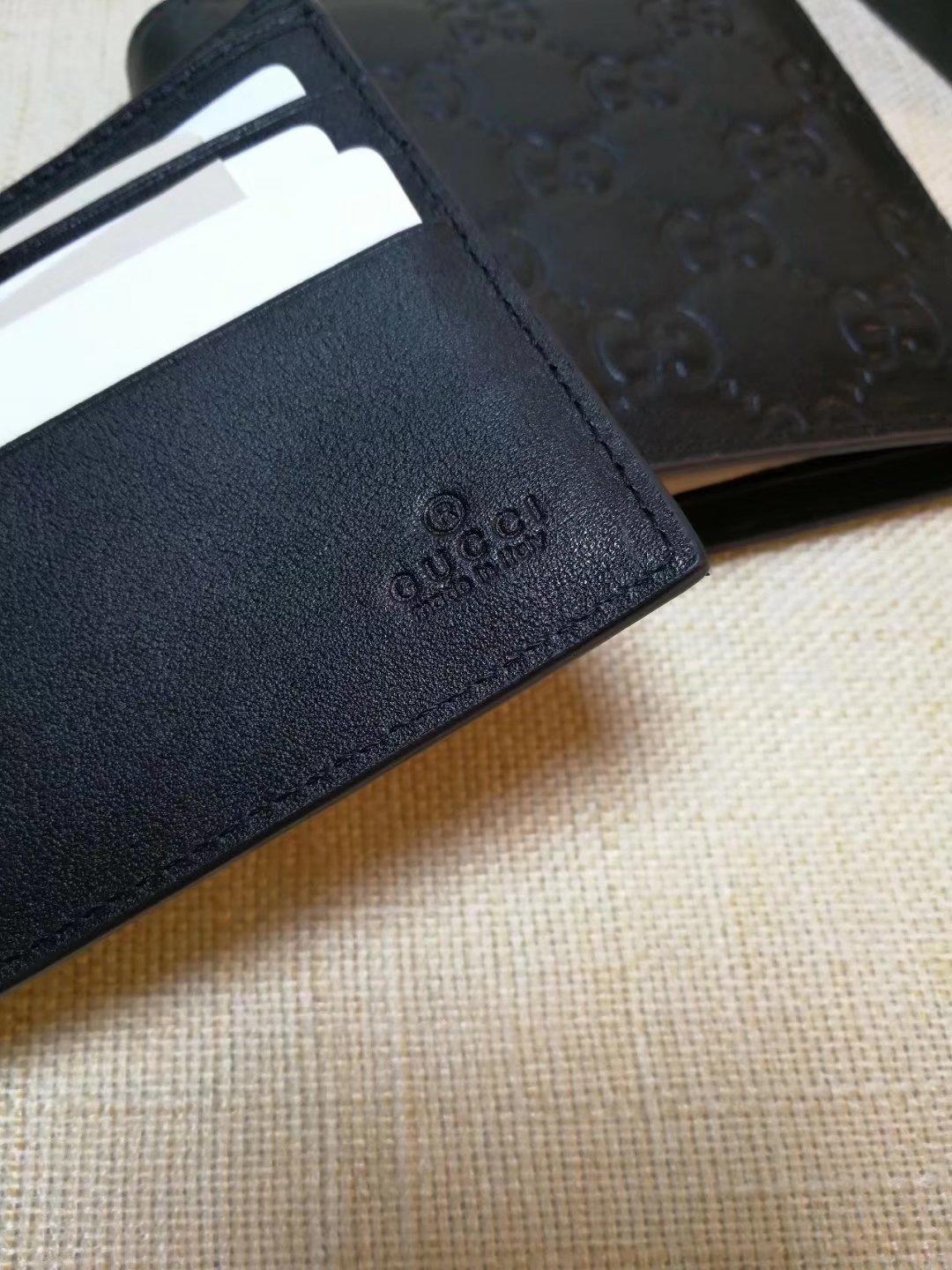 Gucci Perfect Quality black leather wallet GC06BM055