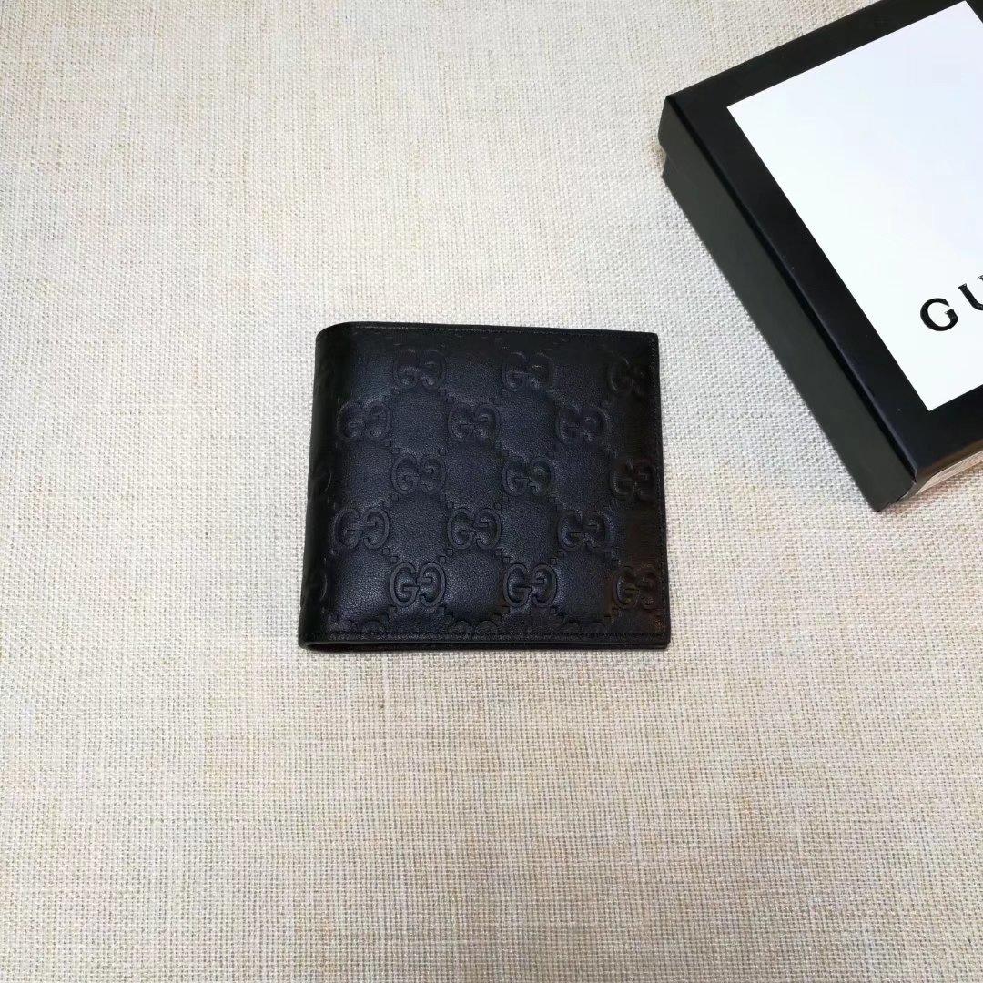 Gucci Perfect Quality black leather wallet GC06BM055