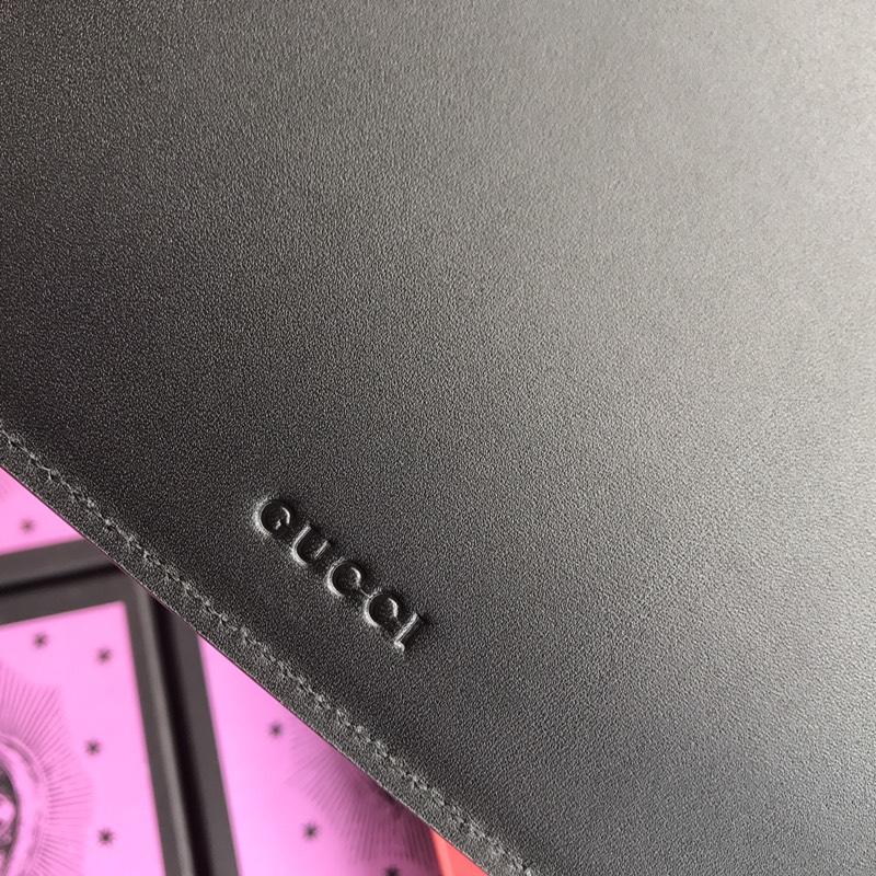 Gucci Perfect Quality black leather blind for love purse GC07WM065