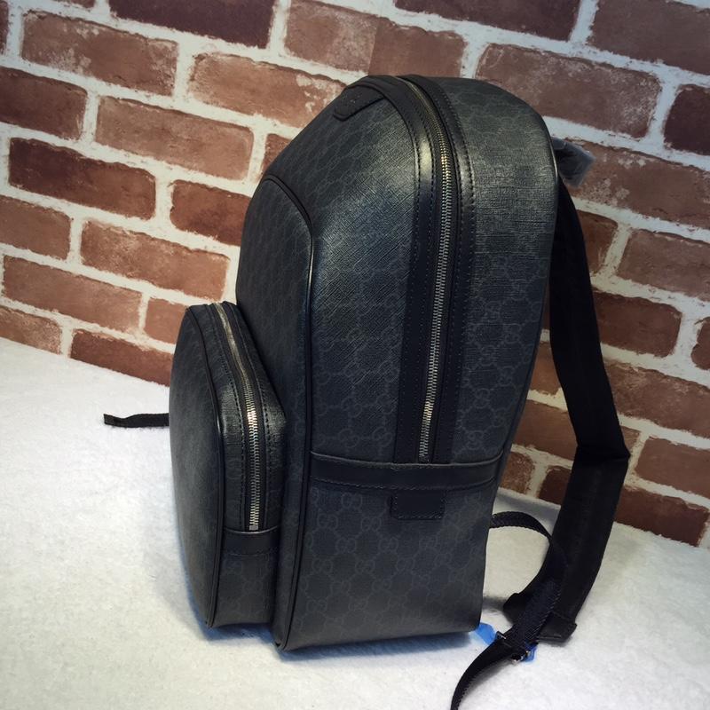 Gucci Perfect Quality black leather back pack GC06BM044