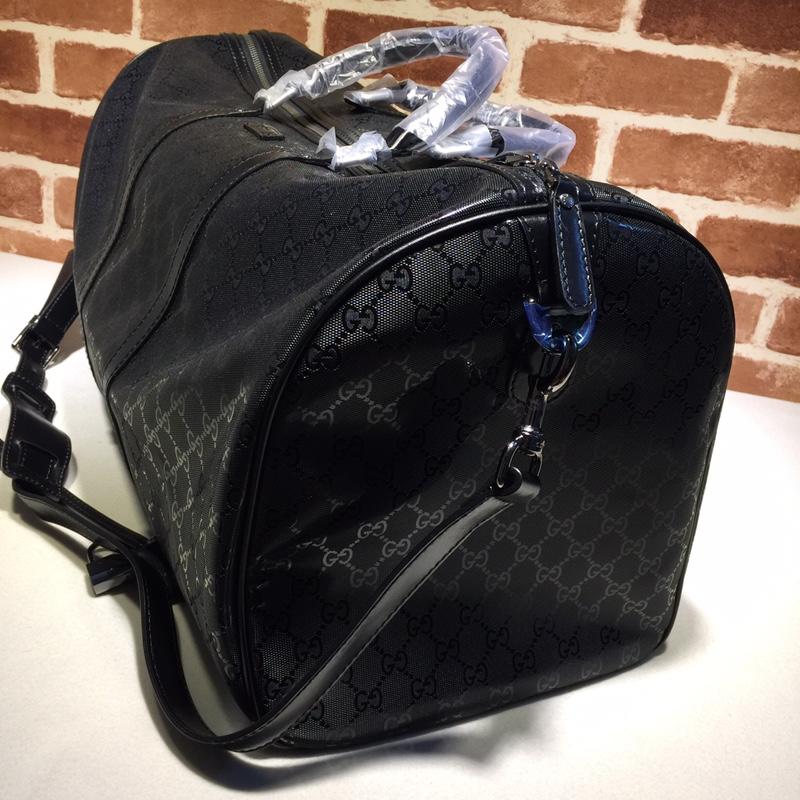 Gucci Perfect Quality black glossy duffel bag  GC06BM146