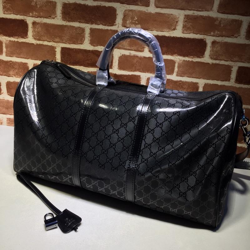 Gucci Perfect Quality black glossy duffel bag  GC06BM146