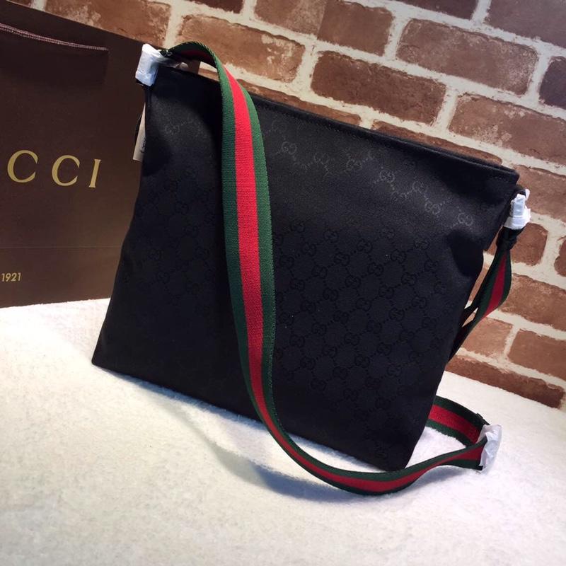 Gucci Perfect Quality black canvas handbag  GC06BM141