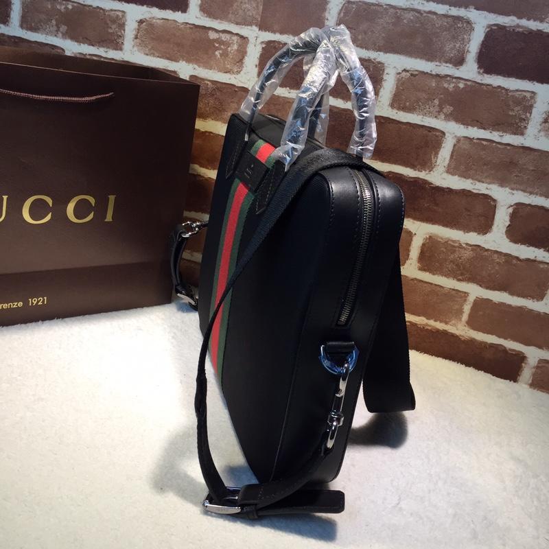 Gucci Perfect Quality black canvas brief case GC06BM099