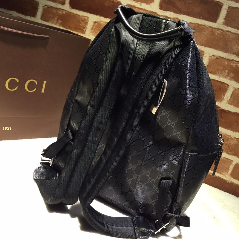 Gucci Perfect Quality black back pack with sheen GC06BM091