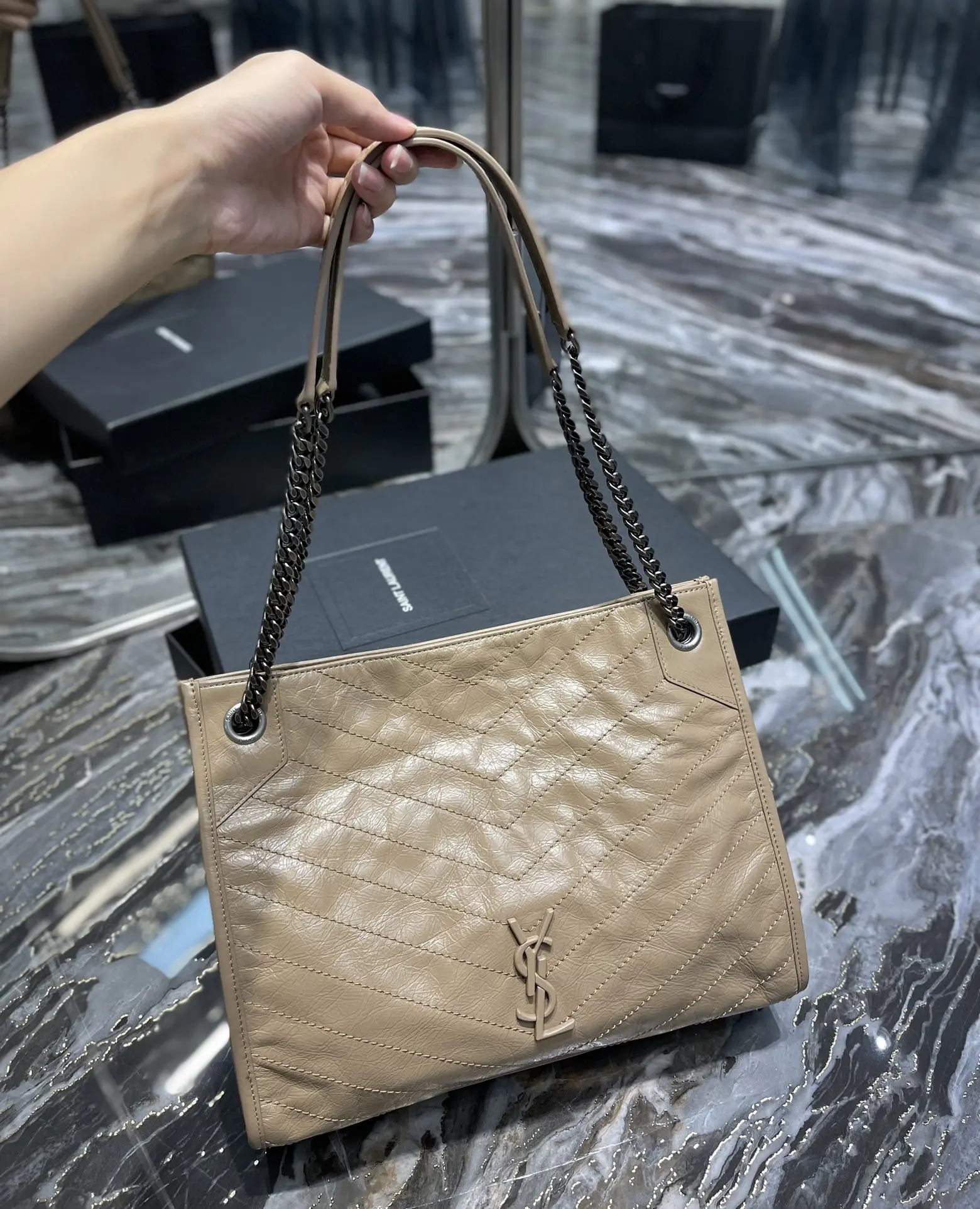 YSL Niki Shoppink Bag Handbags