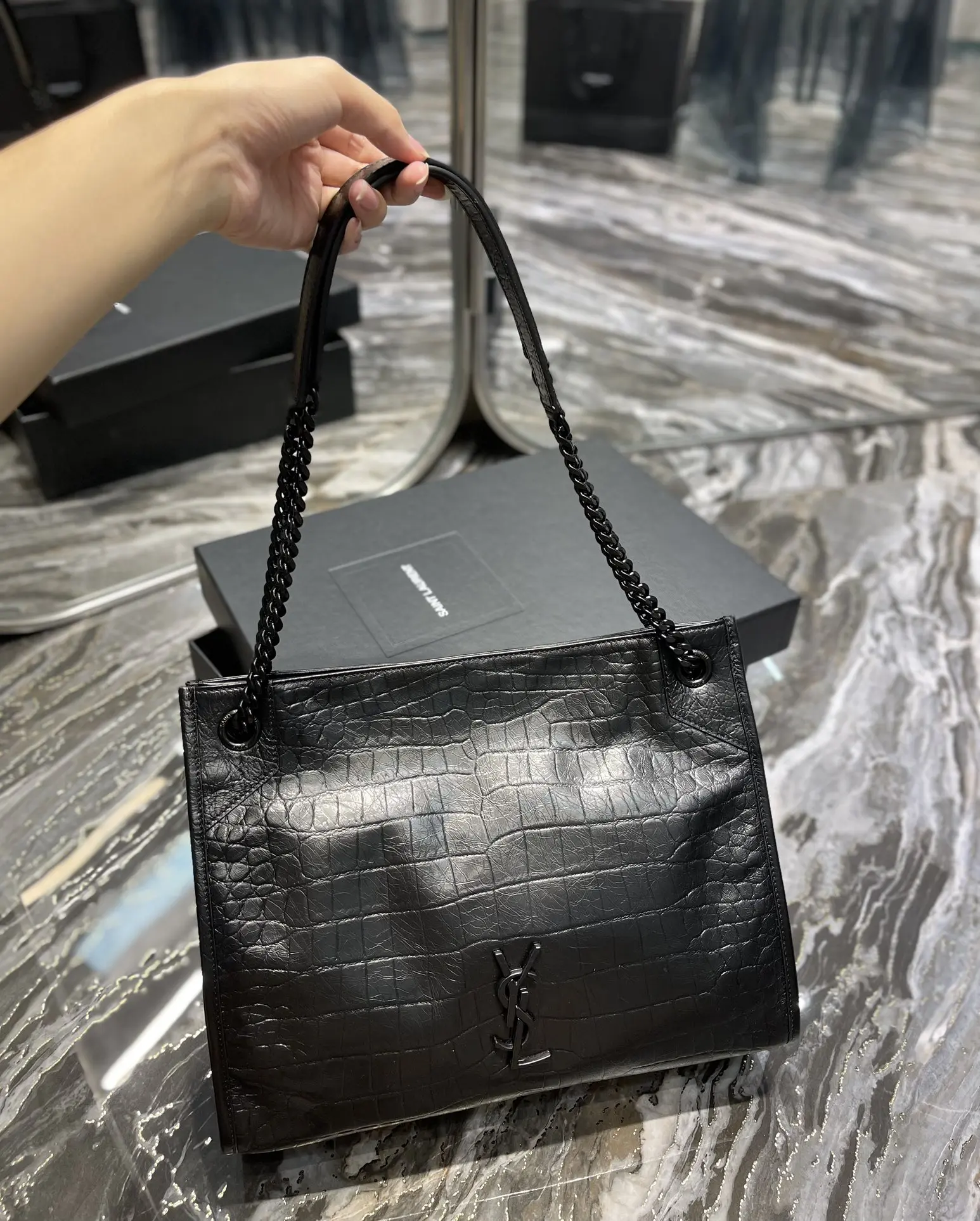 YSL Niki Shoppink Bag Handbags