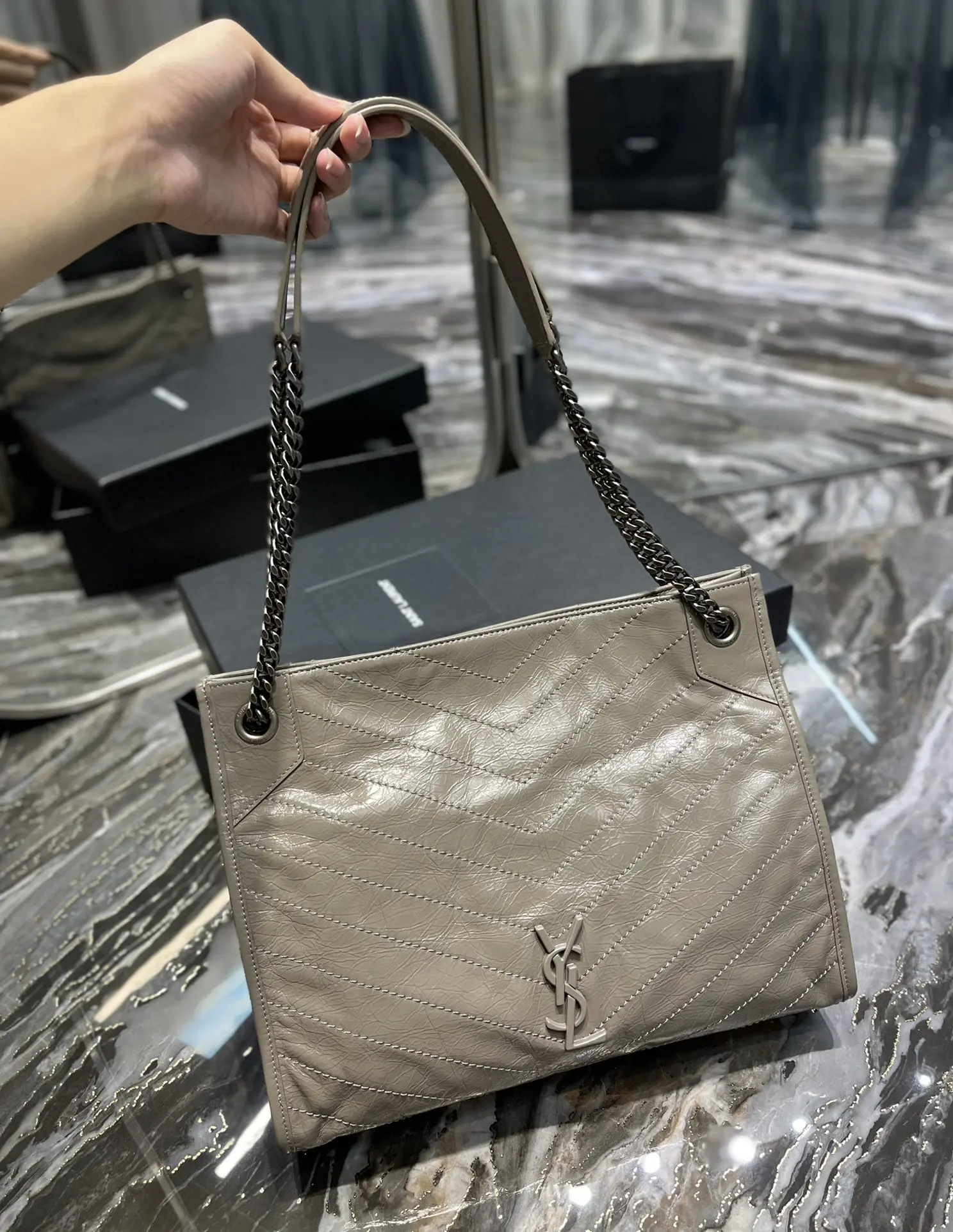 YSL Niki Shoppink Bag Handbags