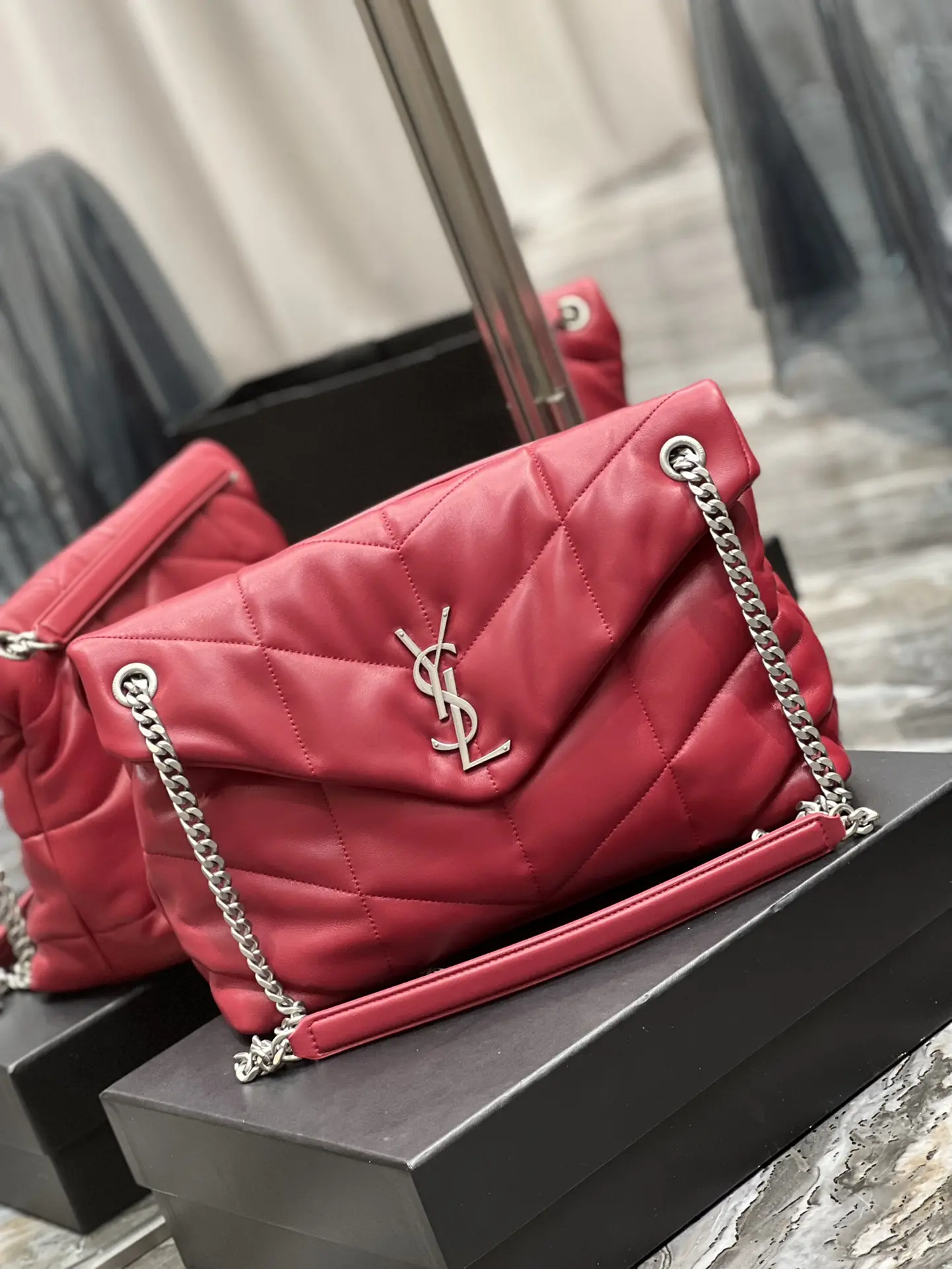 YSL Loiulou Puffer Handbags