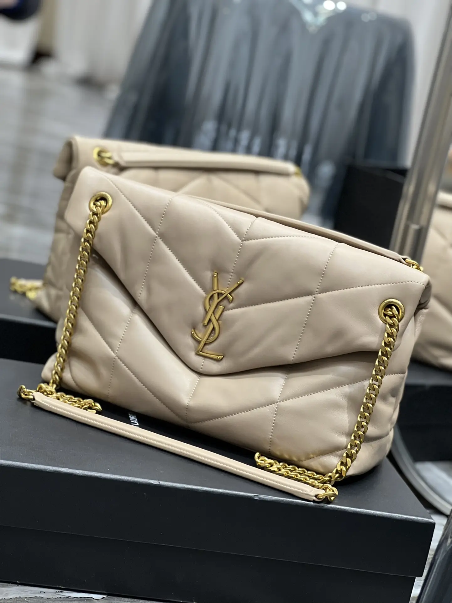 YSL Loiulou Puffer Handbags