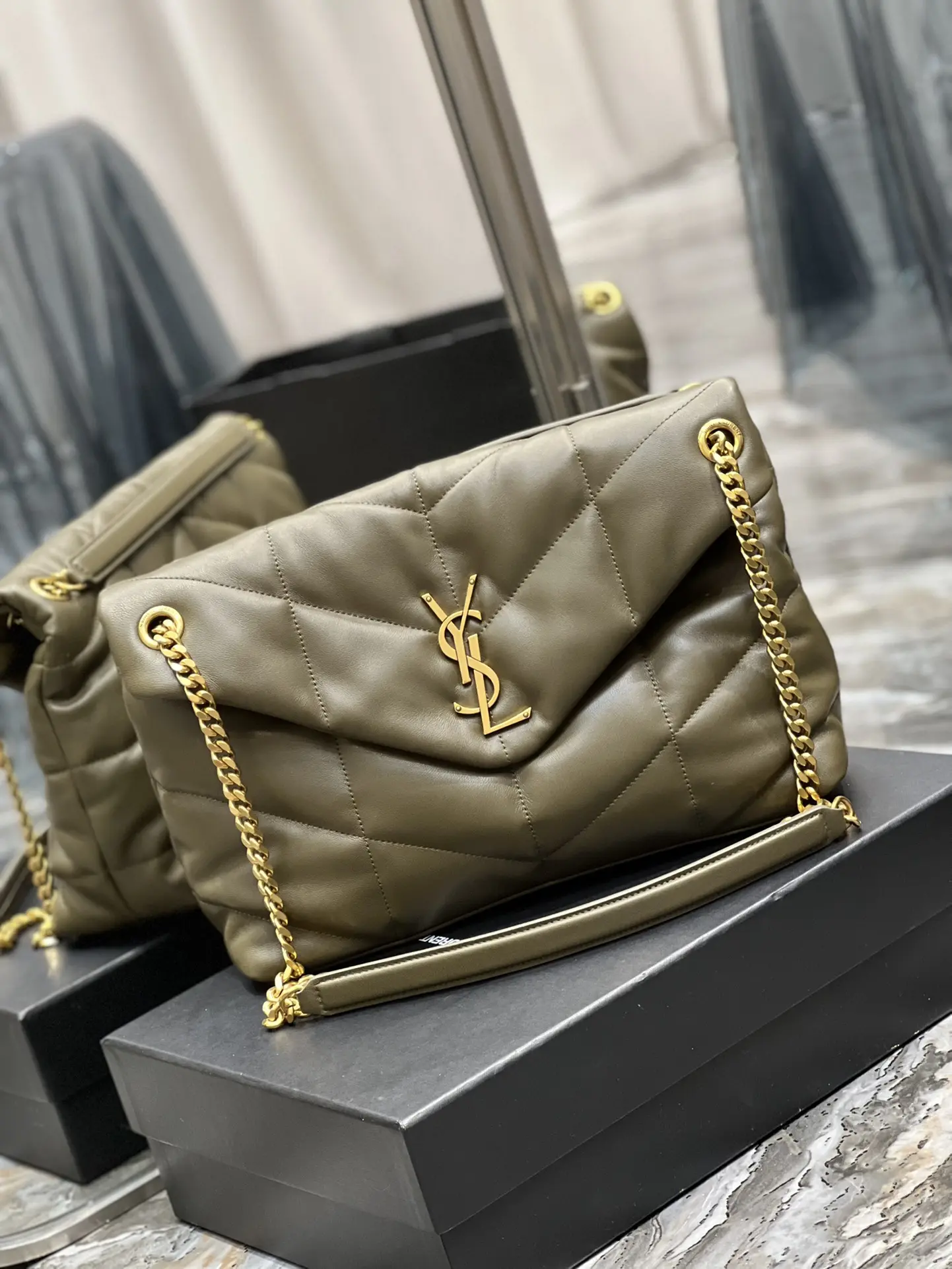 YSL Loiulou Puffer Handbags