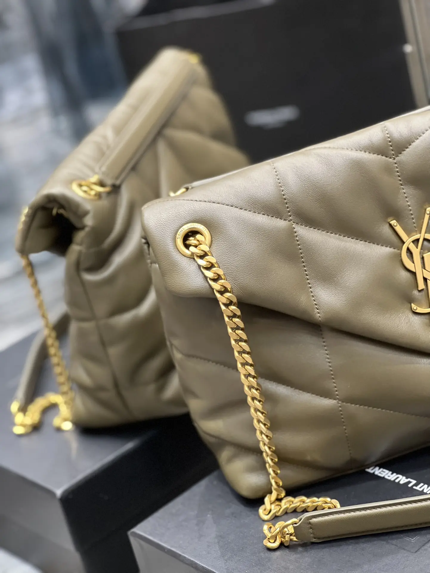 YSL Loiulou Puffer Handbags