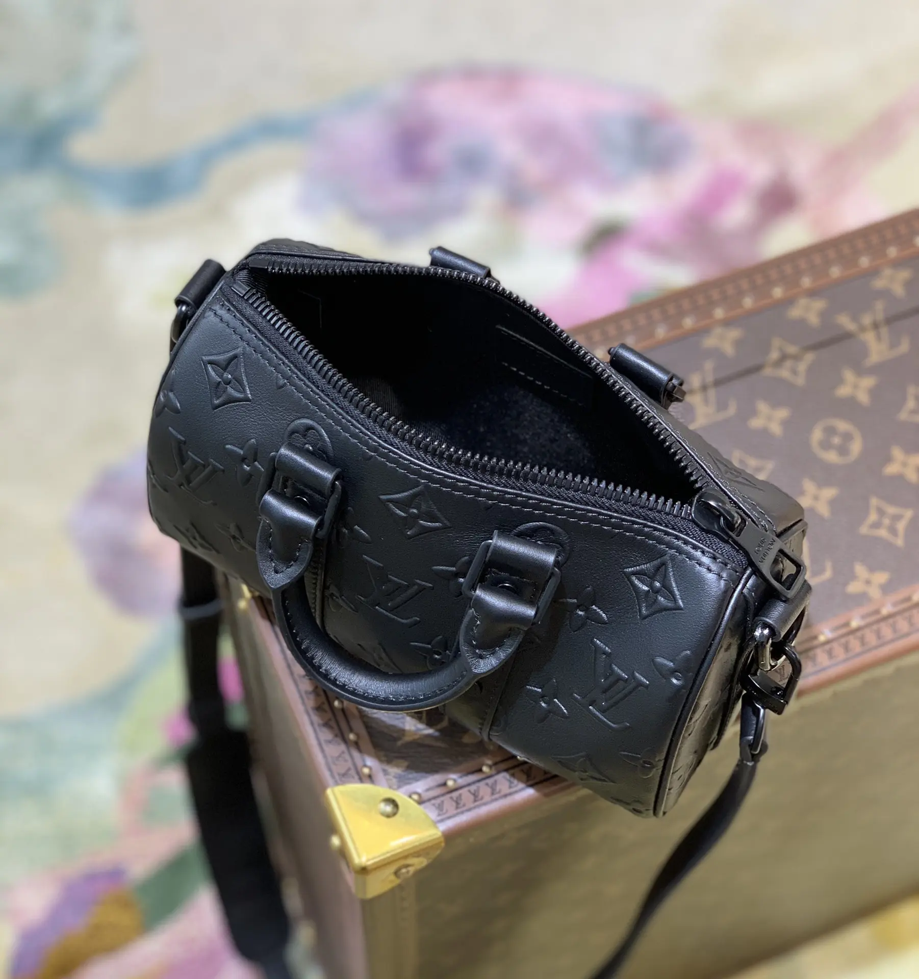 Louis Vuitton 2022 logo Keepall XS Duffle Handbags M57960