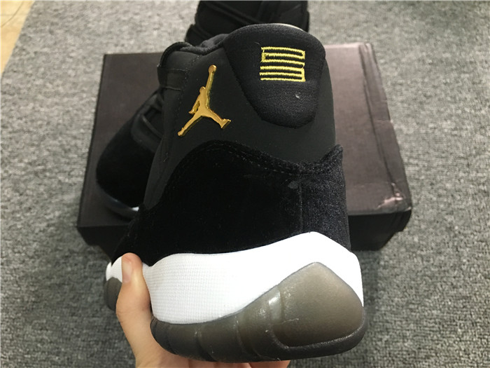 High Quality Air Jordan 11 Black Velvet Sneakers 04913F85BA03