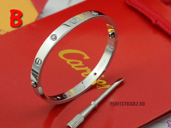High Quality Cartier Classic Love Silver Bracelet With Diamonds  1643368B43F2