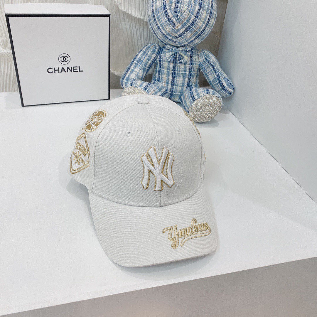 NY Hat in White