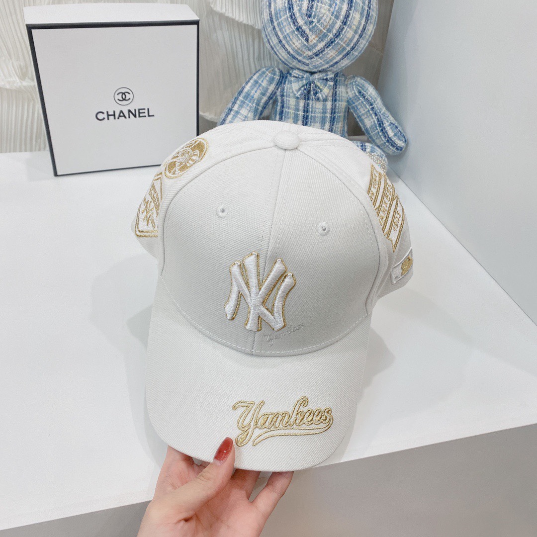 NY Hat in White