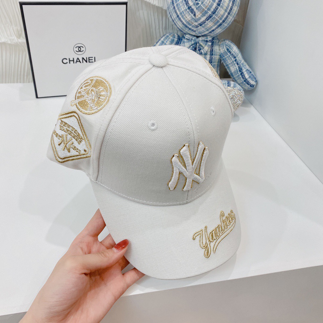 NY Hat in White