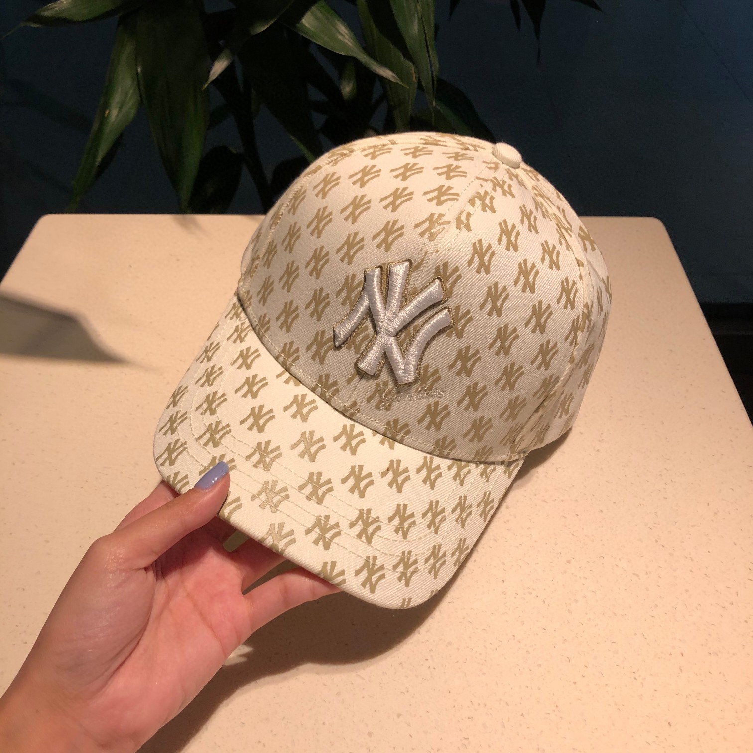 NY Hat in White