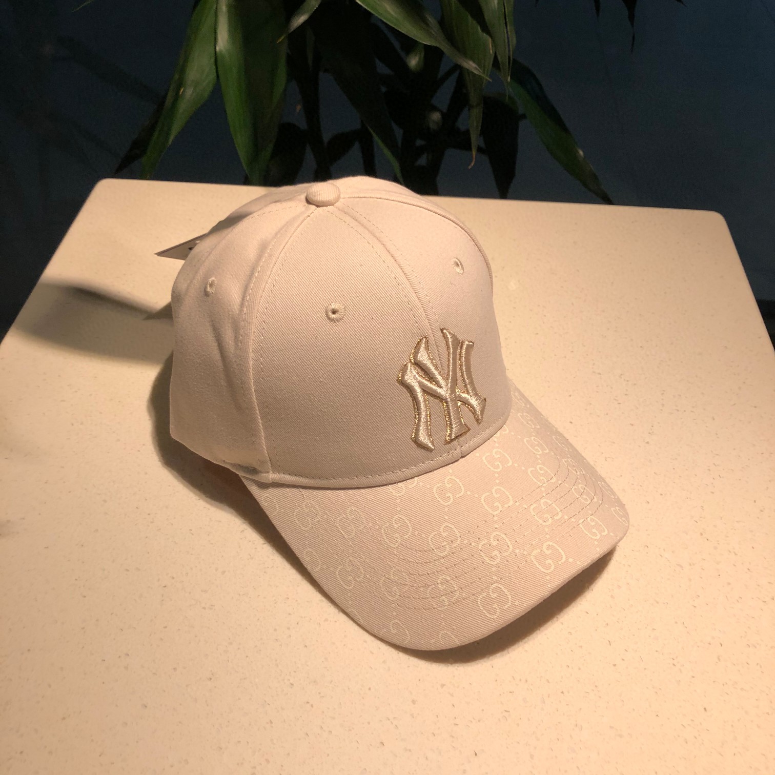 NY Hat in White