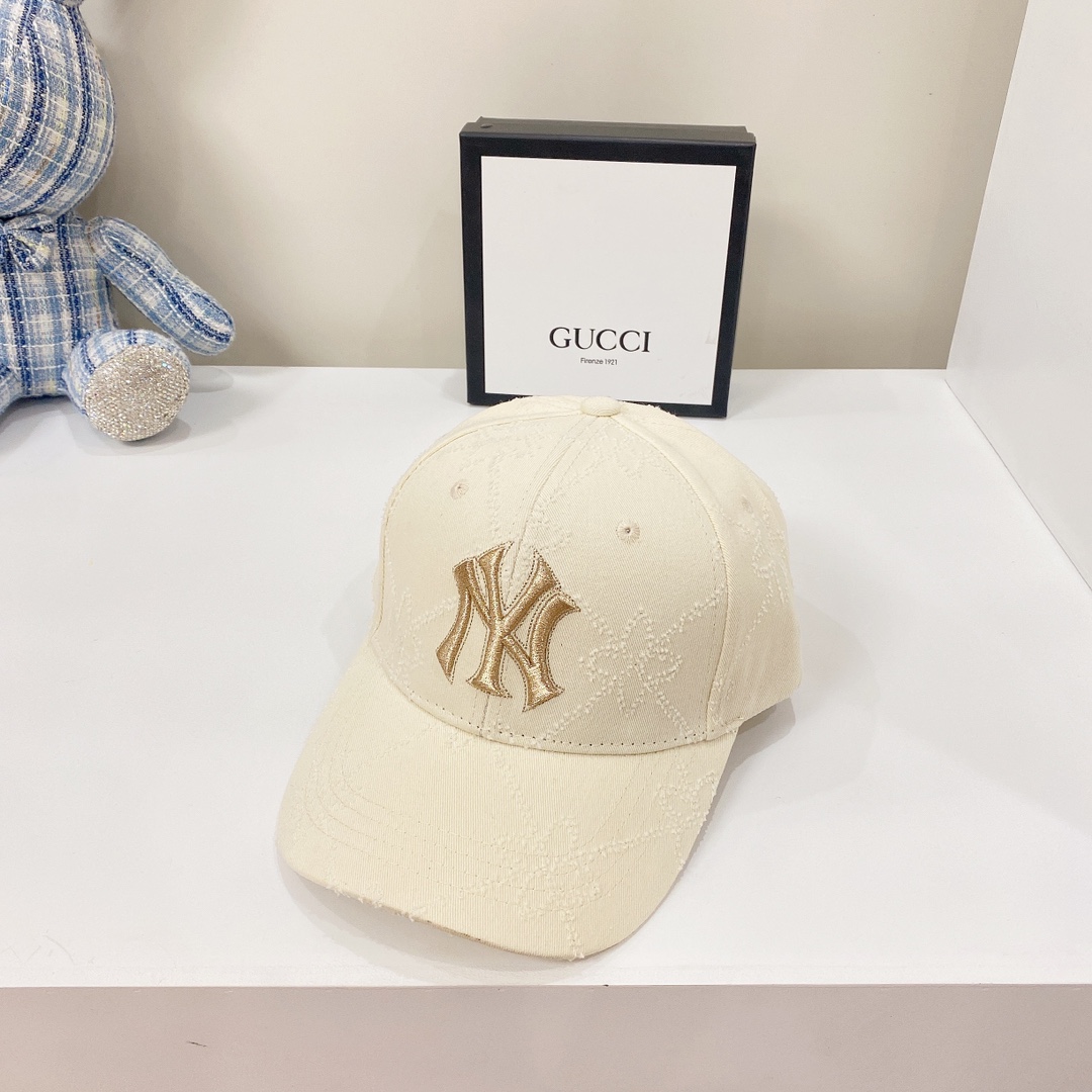 NY Hat in White