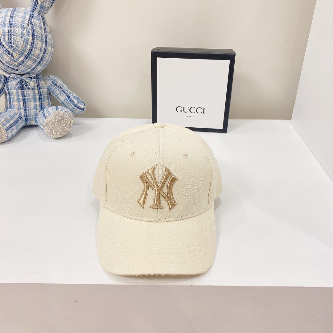 NY Hat in White