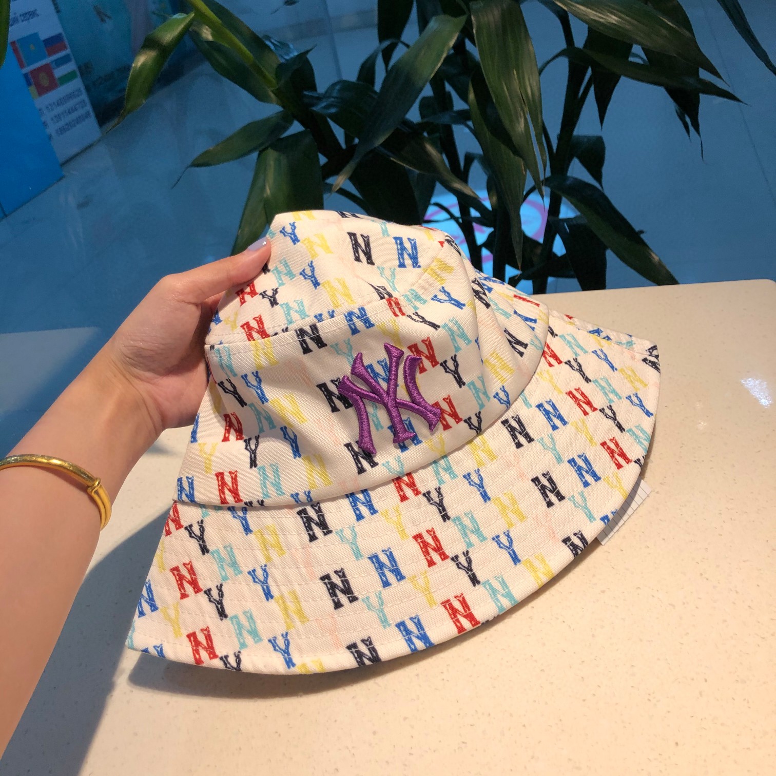 NY Hat in White